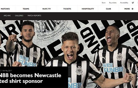 Fun88 Newcastle FC – Hợp tác cùng nâng tầm thương hiệu